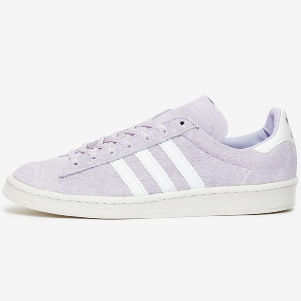 Adidas Purple and White Campus Sneakers